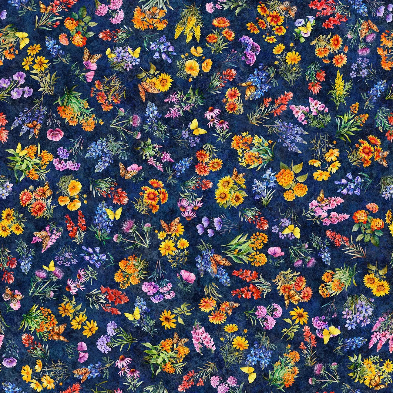 2026 - Shop Hop - Wildflowers Navy